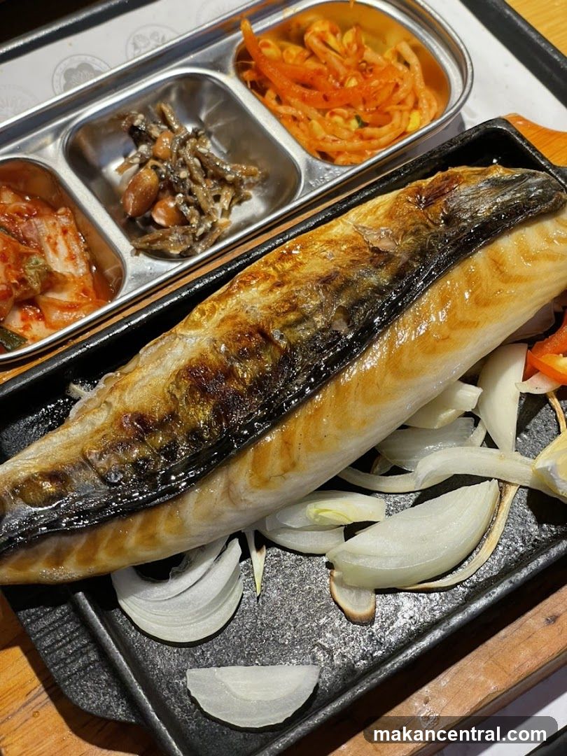 Grilled Mackerel with Side Dishes
