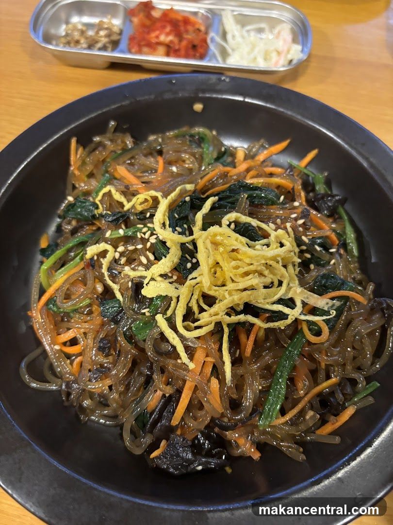 Japchae with Side Dishes