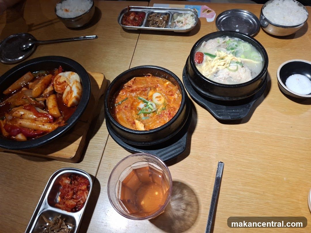 Korean Food Spread