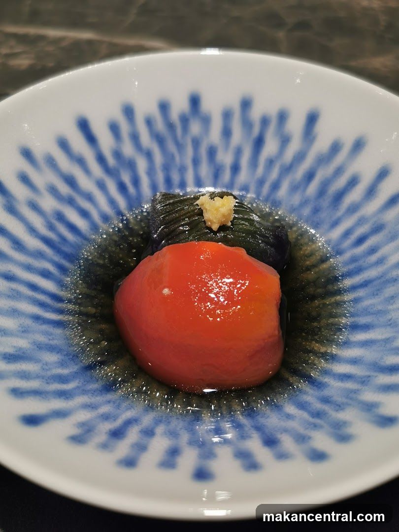 Dish with Eggplant and Tomato