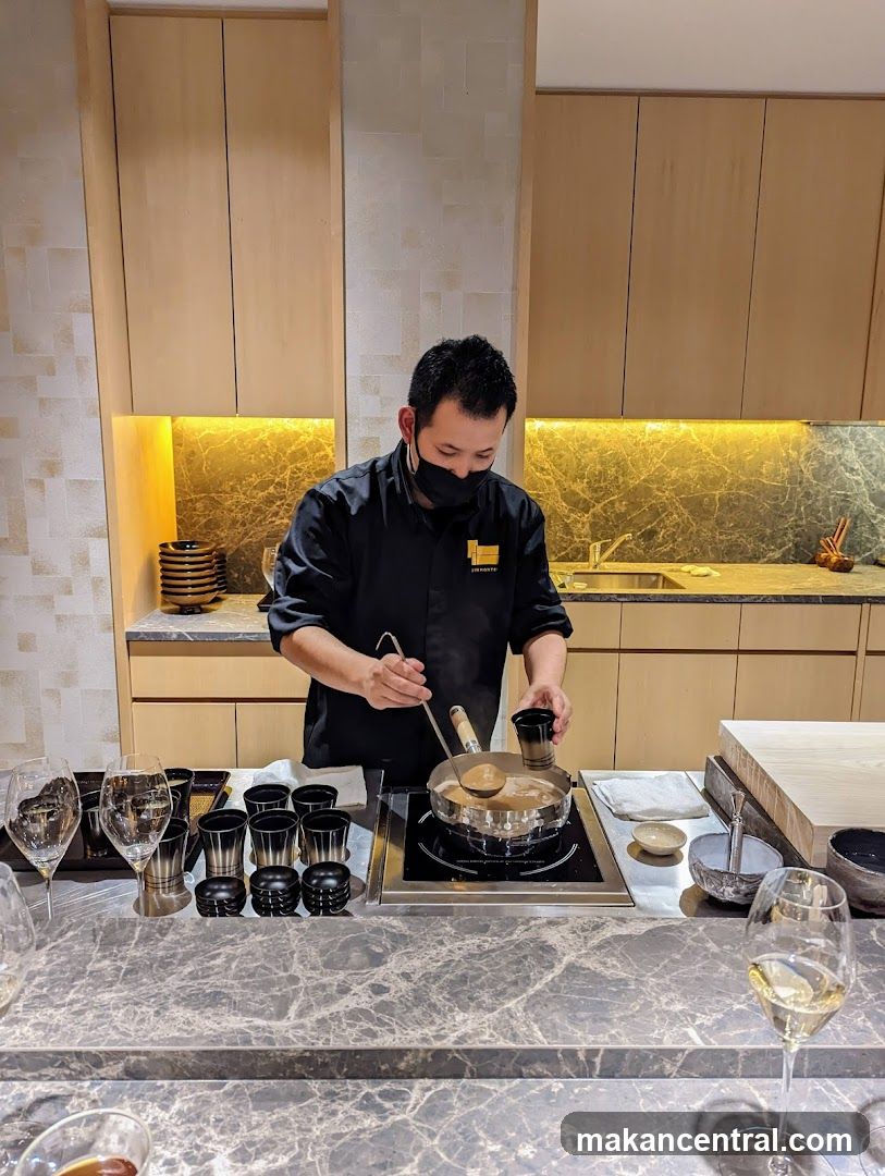 Chef preparing food