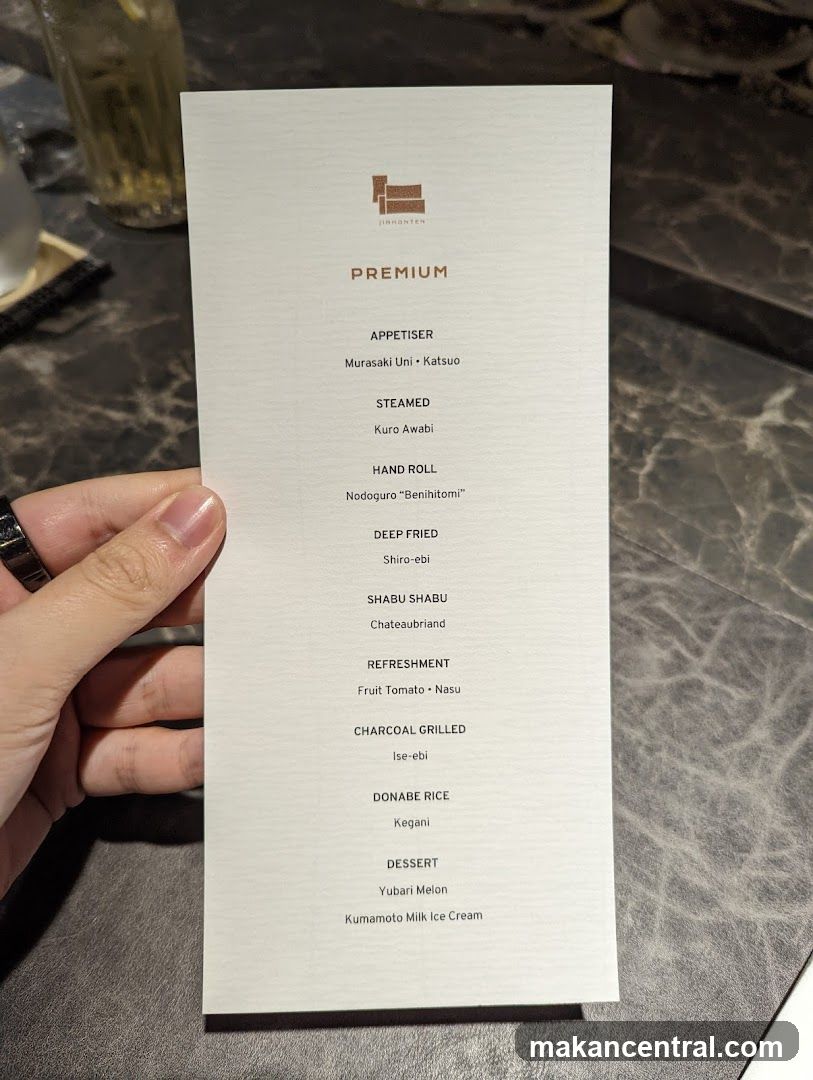 Premium Menu