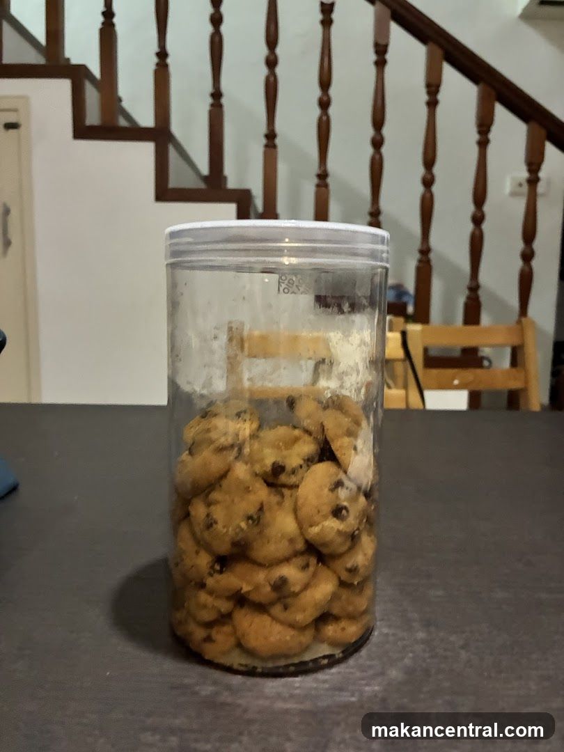 Jar of Chocolate Chip Cookies