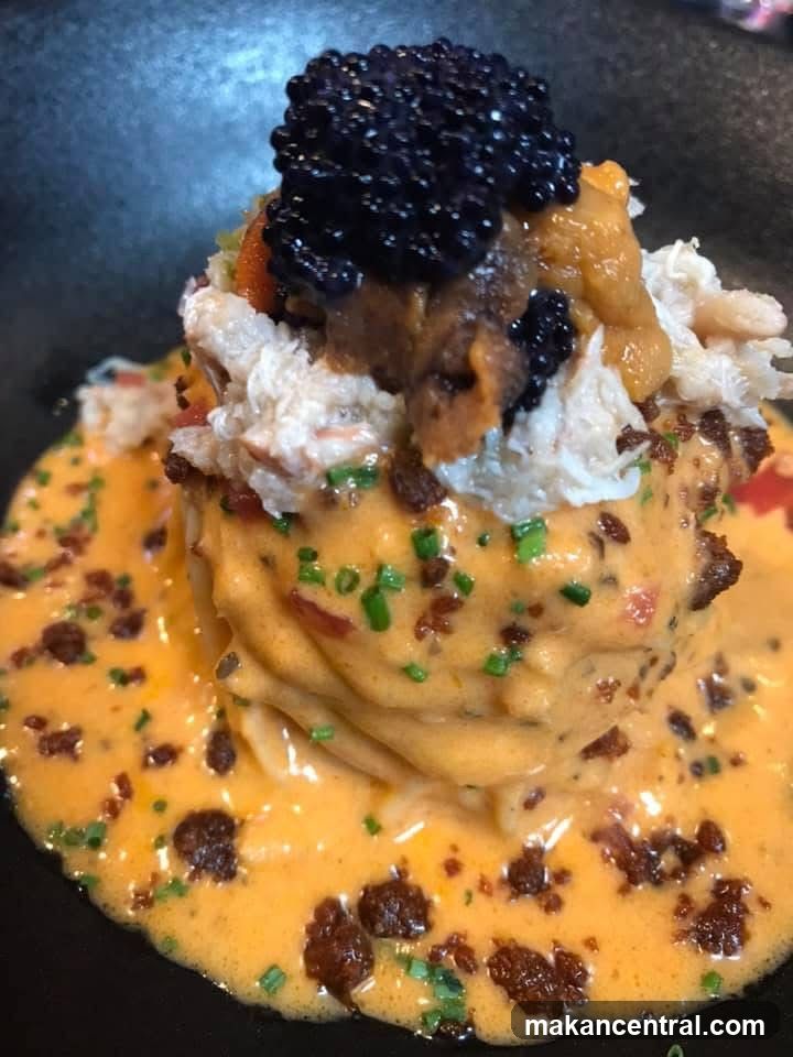 Seafood Pasta with Caviar