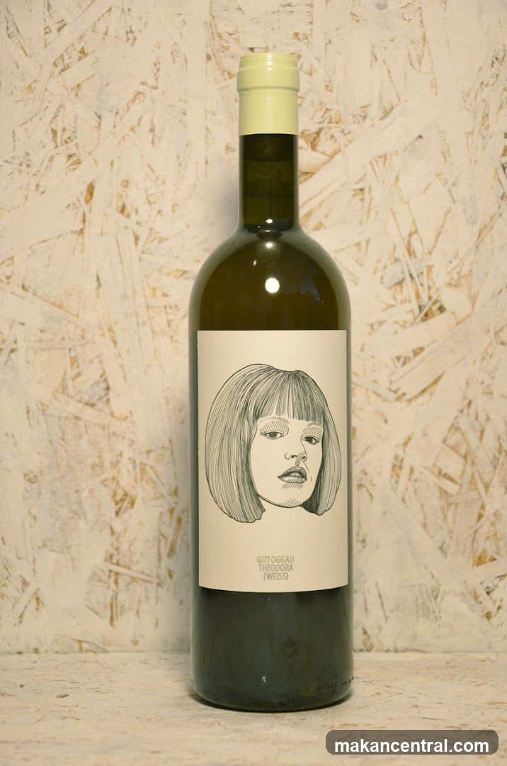 Wine Bottle with Portrait Label