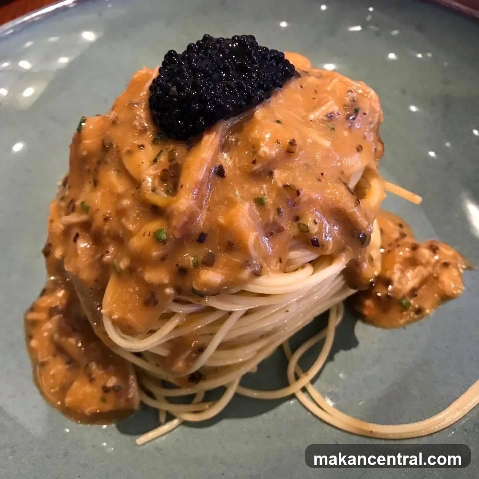 Spaghetti with Caviar
