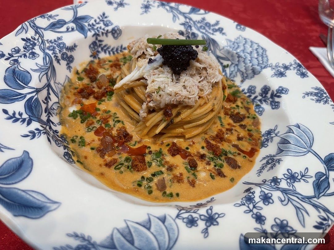 Spaghetti with Crab and Caviar