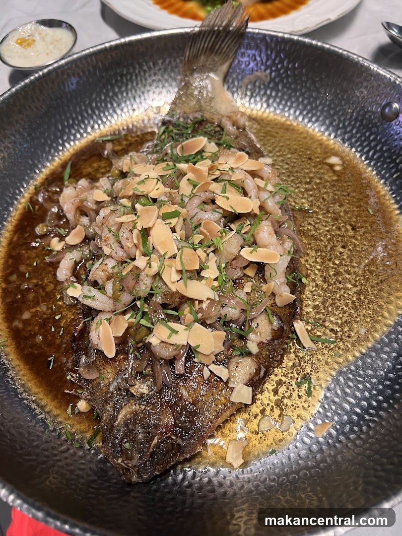 Whole Fish with Shrimp and Almonds