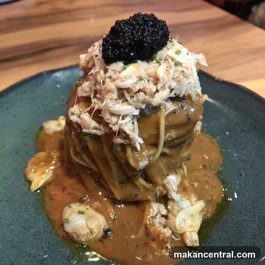 Crab and Caviar Pasta