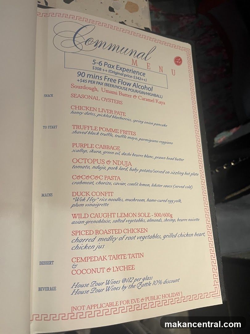 Communal Menu