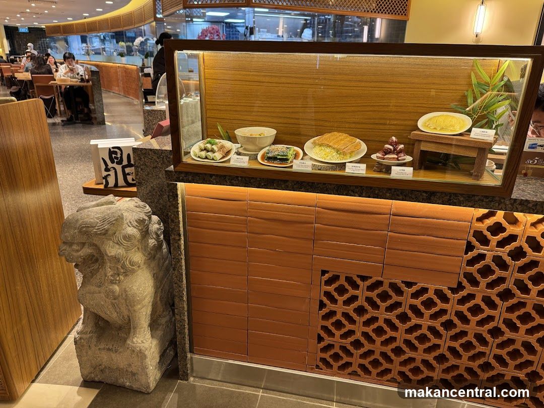 Restaurant Display Case with Food Replicas
