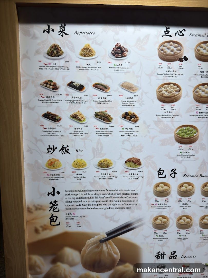 Appetisers, Steamed, Rice, Steamed Buns, Desserts