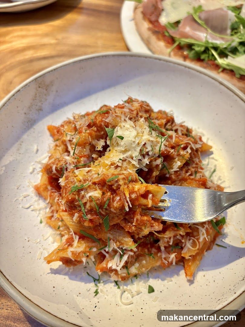 Pasta with Tomato Sauce and Cheese