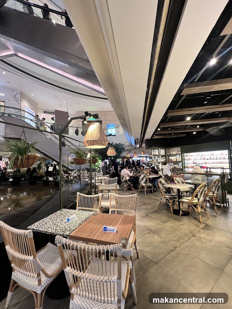 Restaurant Interior with Rattan Furniture