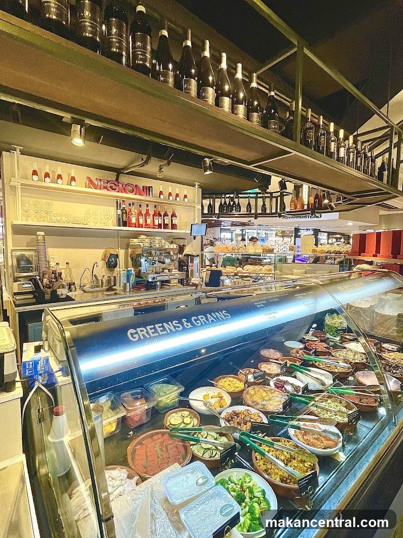 Deli Counter with Salads and Drinks