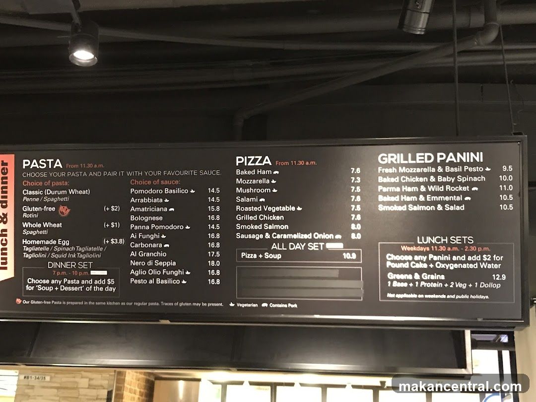 Lunch and Dinner Menu