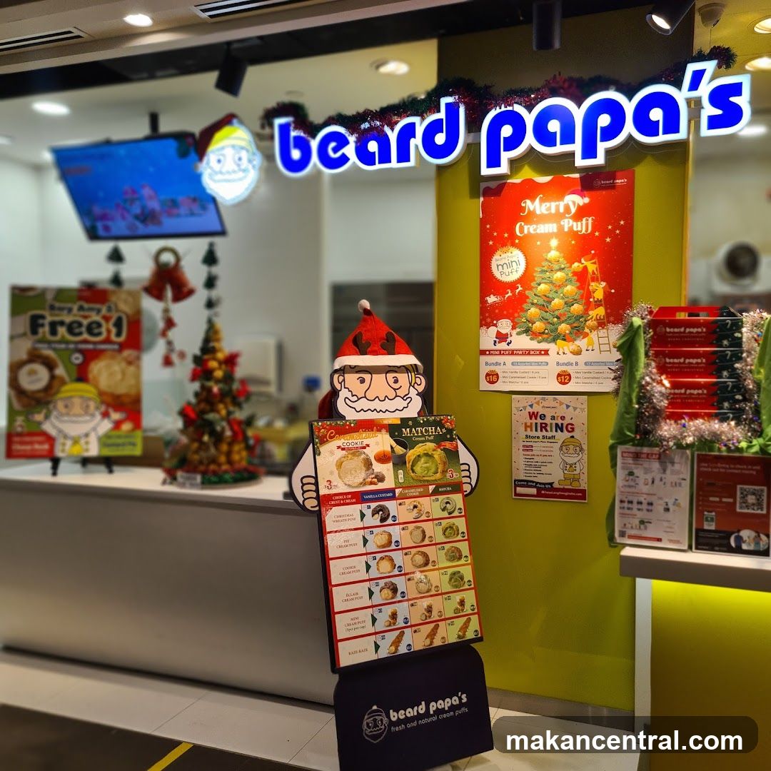 Beard Papa's Christmas Display