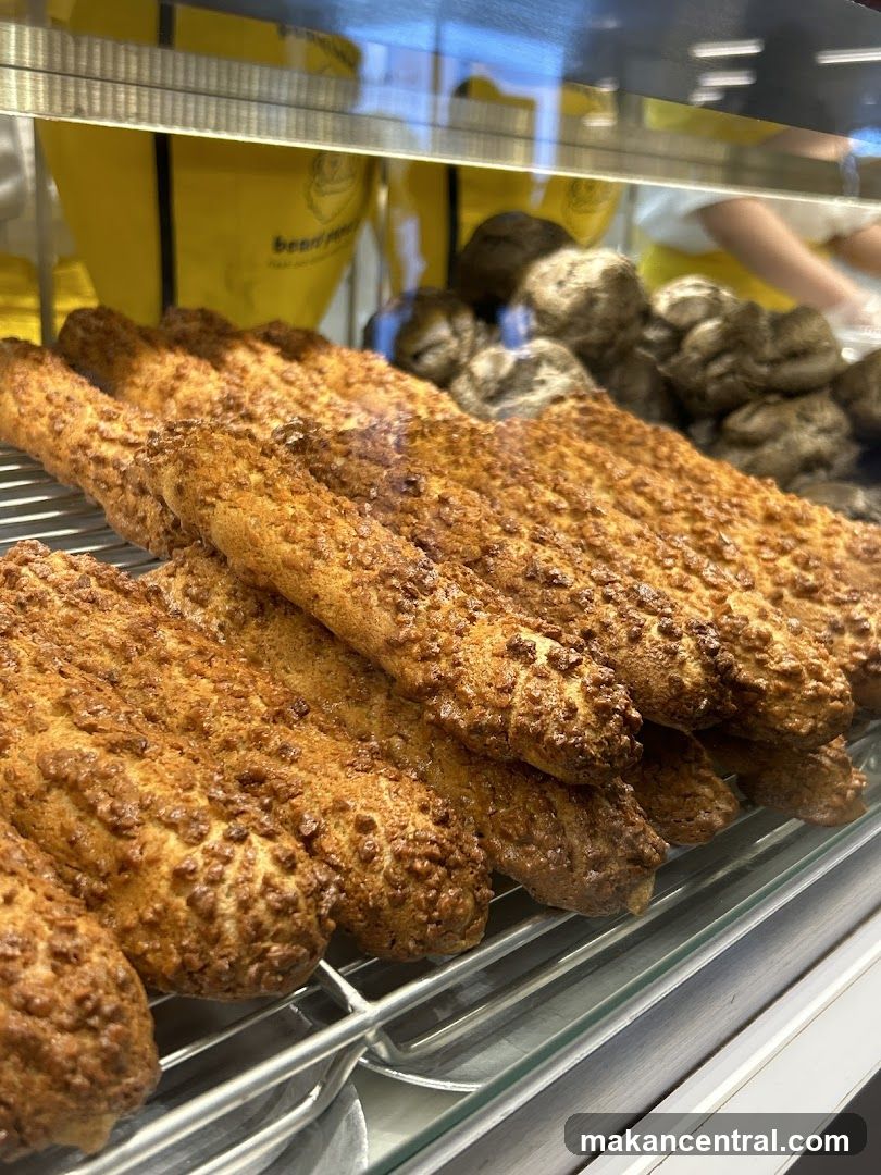 Pastries in a Display Case
