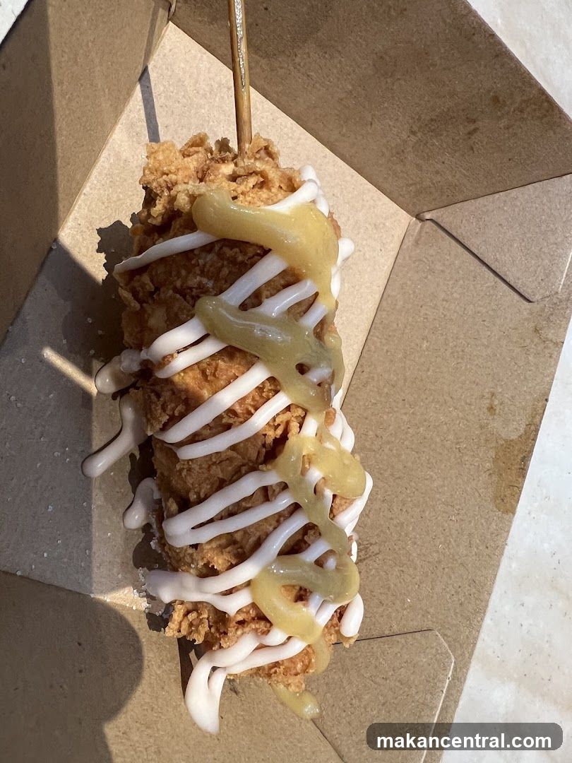 Corn Dog with Drizzle