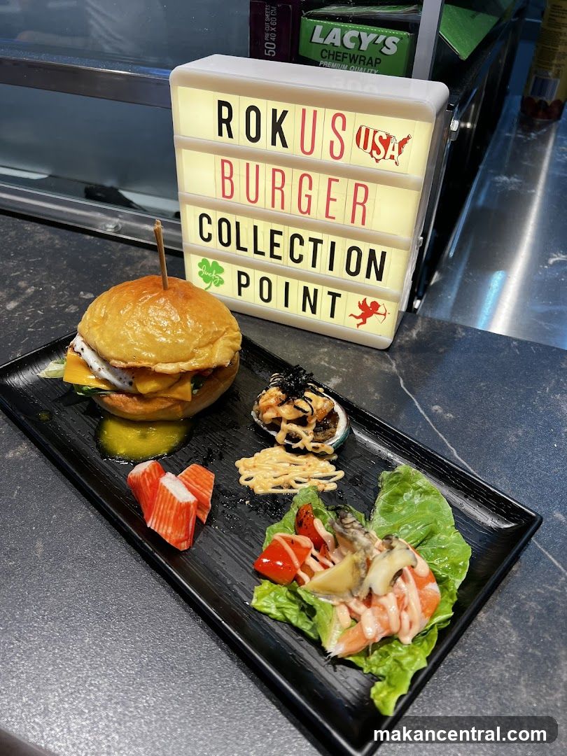 Burger and Appetizer Platter