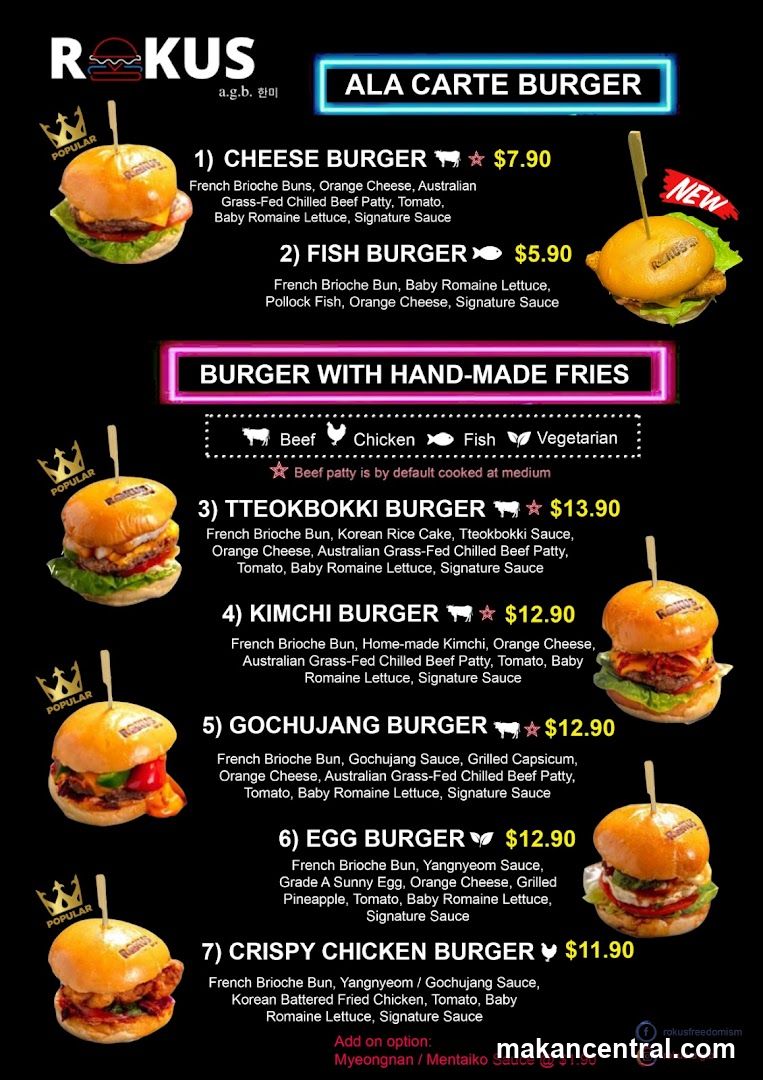 ALA CARTE BURGER