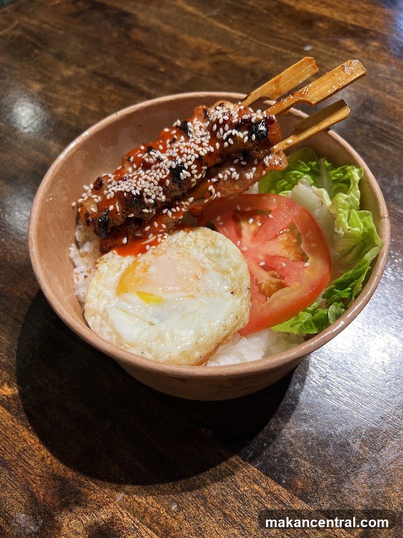 Chicken Skewers with Rice Bowl