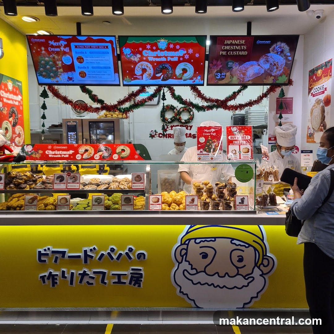 Bakery Counter with Christmas Decorations