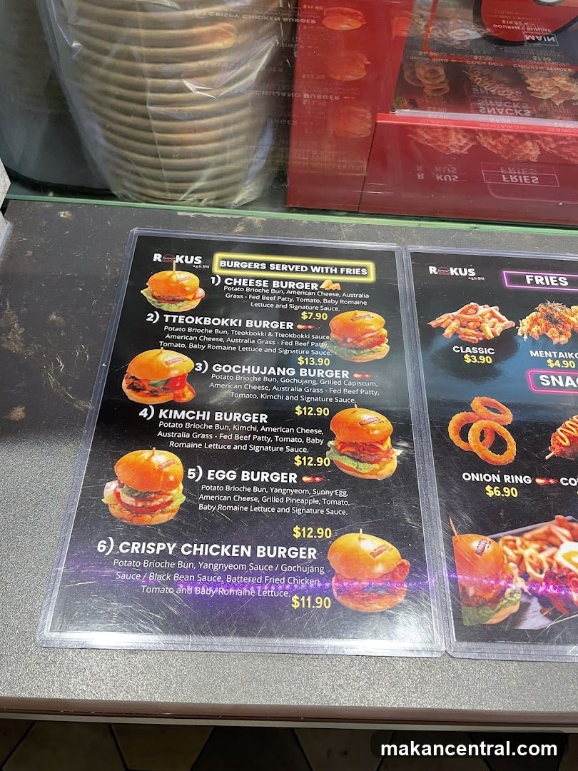 BURGERS SERVED WITH FRIES