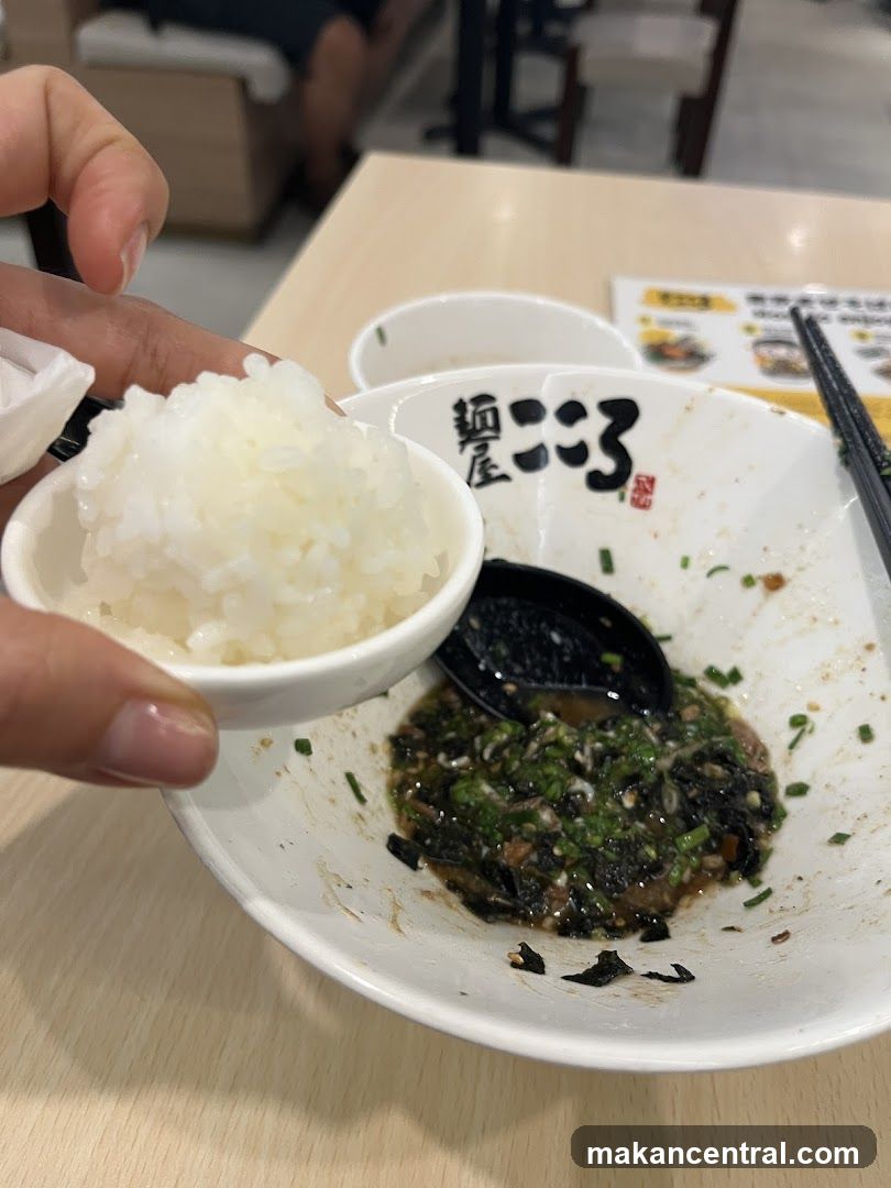 Bowl of Rice and Leftovers