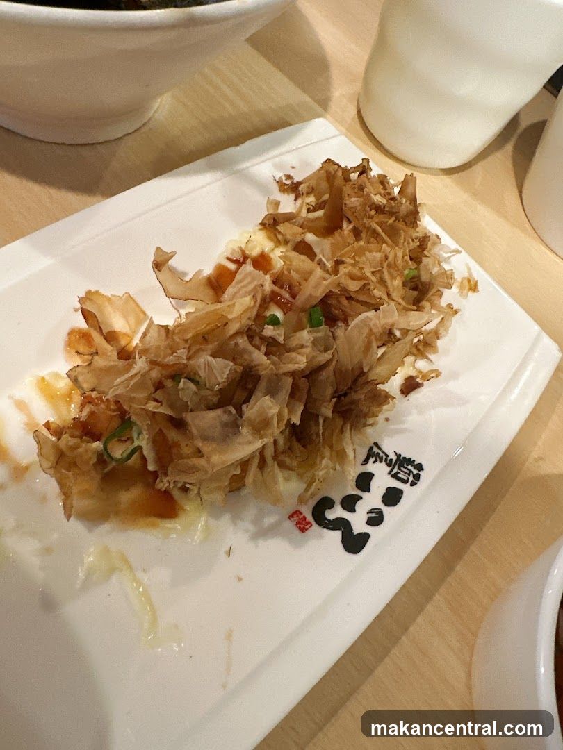 Takoyaki with Bonito Flakes