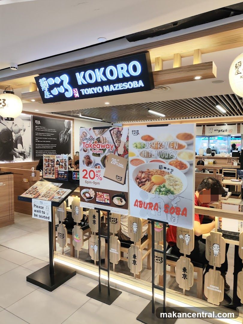 Menya Kokoro Mazesoba Ramen Plaza Singapura