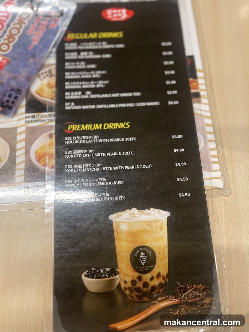 Drinks Menu
