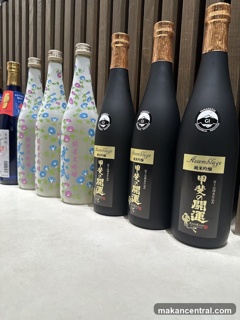 Bottles of Sake