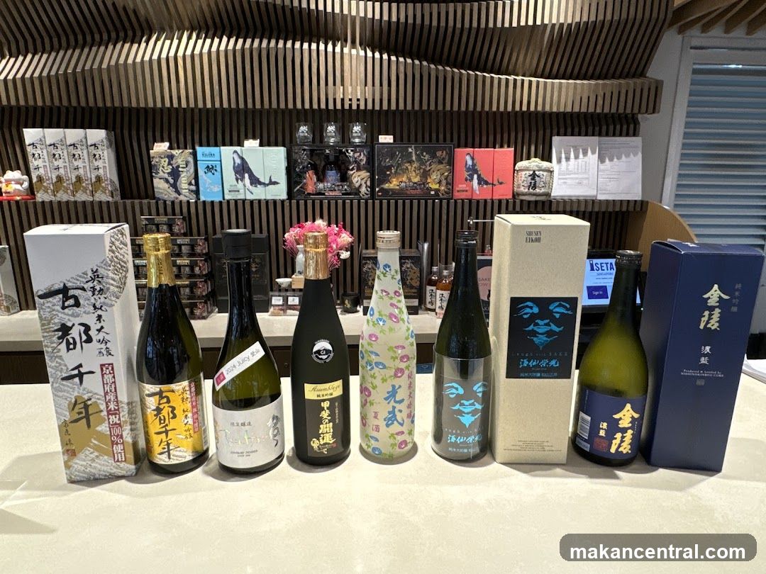 Bottles of Sake