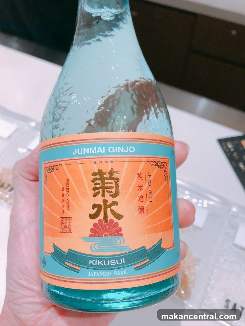 Kikusui Junmai Ginjo Japanese Sake Bottle