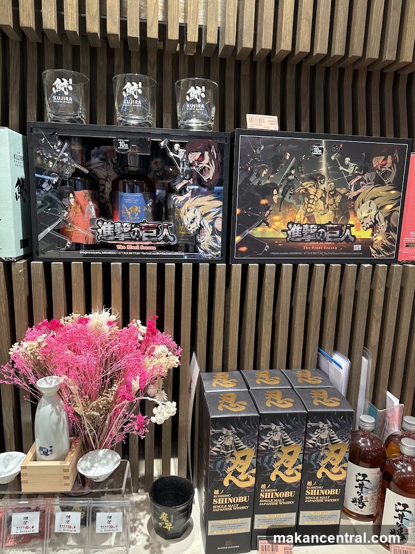 Attack on Titan and Shinobu Whisky Merchandise