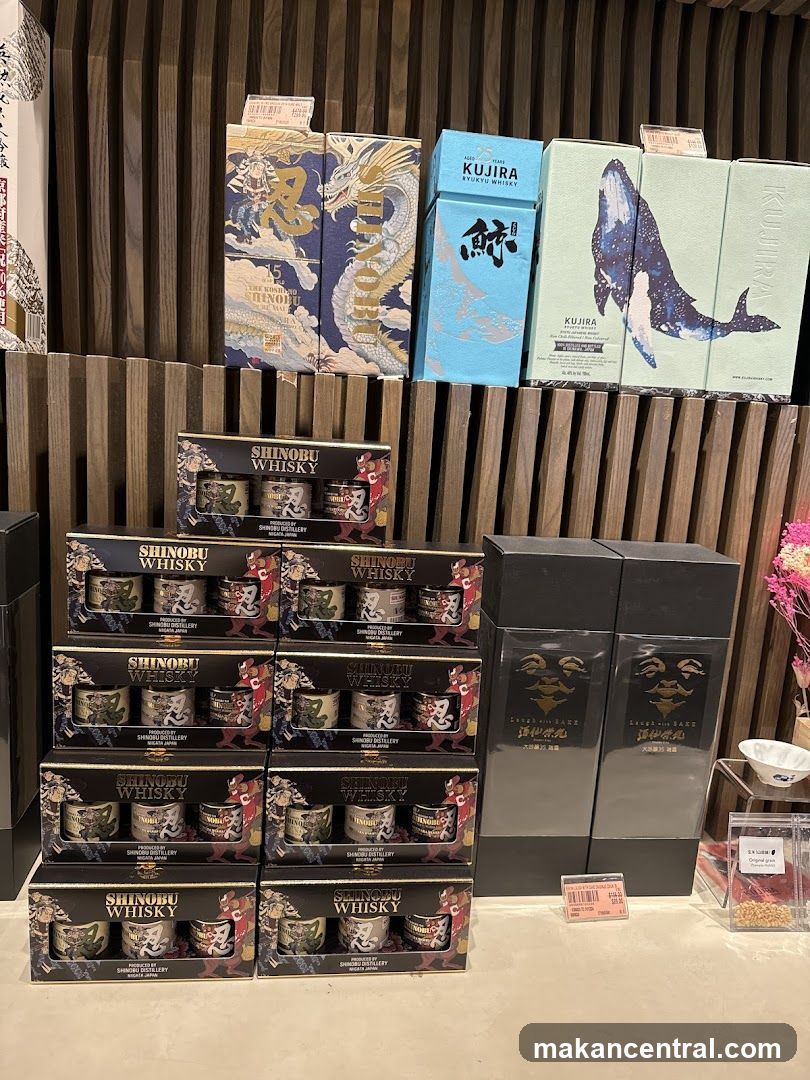 Whisky and Sake Display
