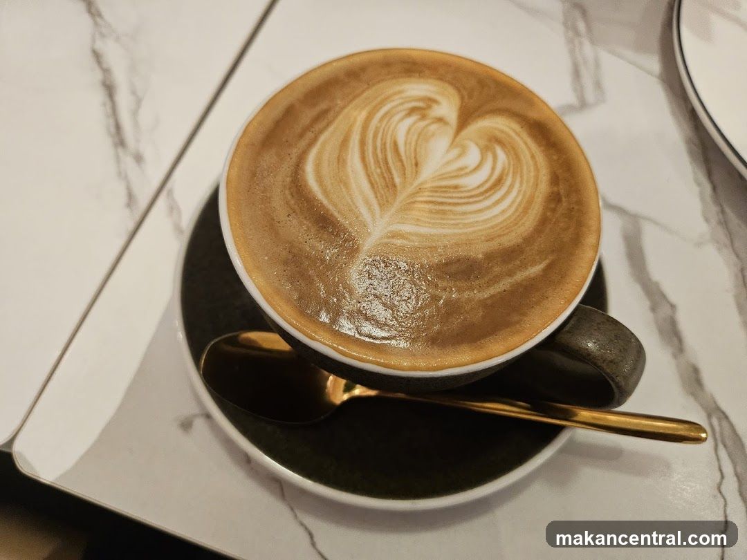 Latte with Heart Art