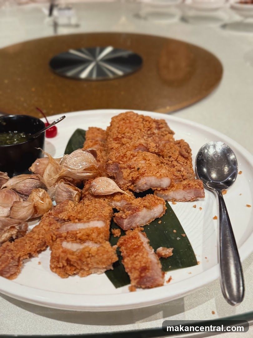 Crispy Pork Belly with Garlic