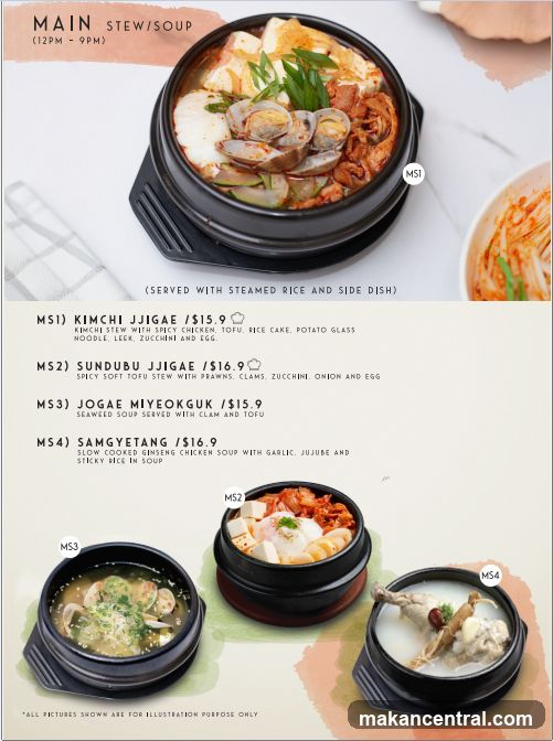 MAIN STEW/SOUP (12PM - 9PM)