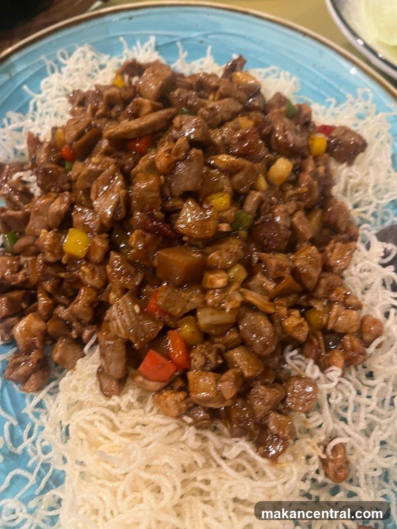 Diced Meat with Vegetables