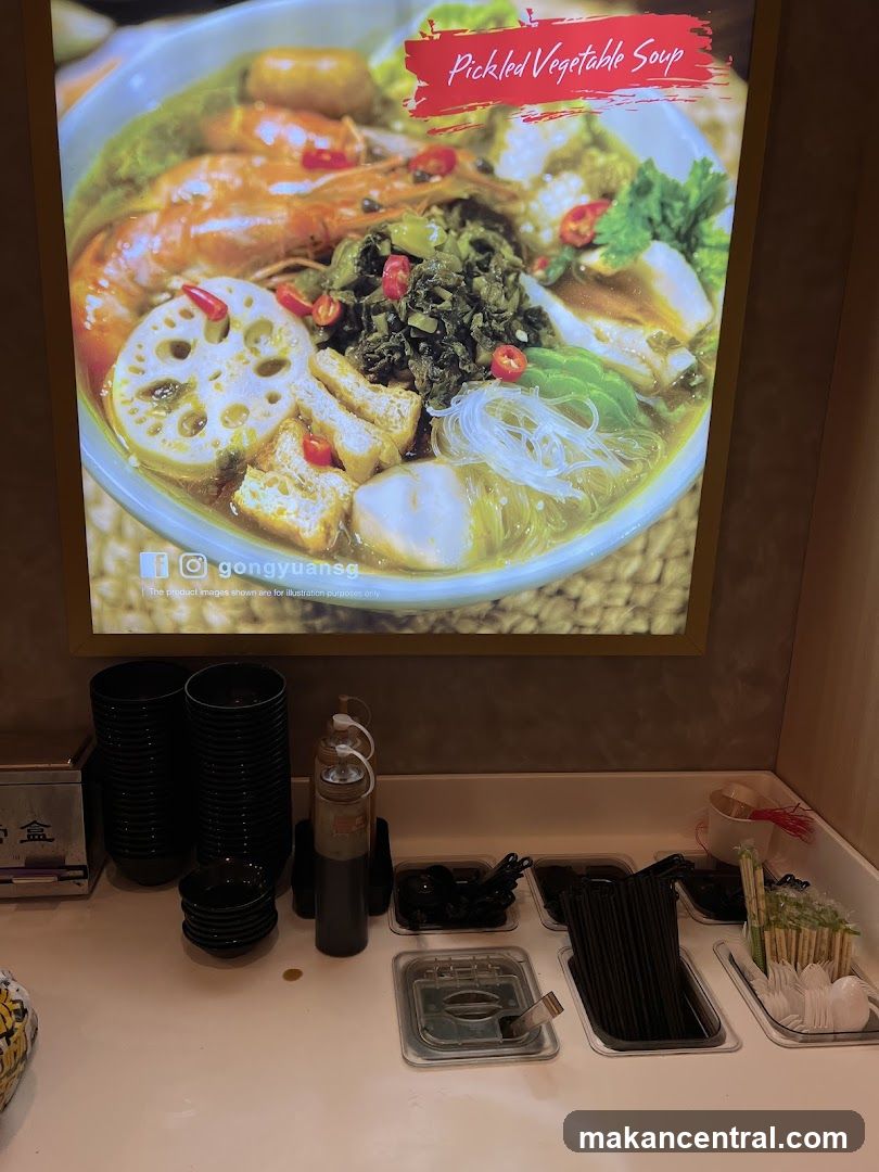 Pickled Vegetable Soup Display