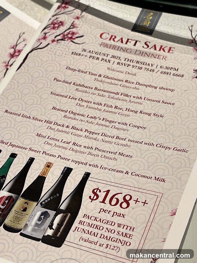 CRAFT SAKE PAIRING DINNER
