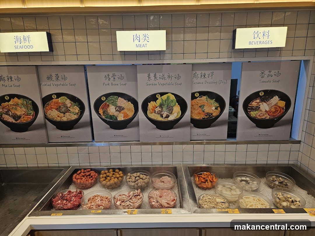 Soup Bases and Ingredients Display