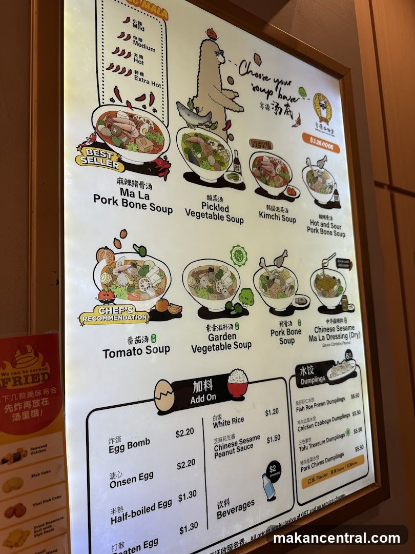 Soup Menu