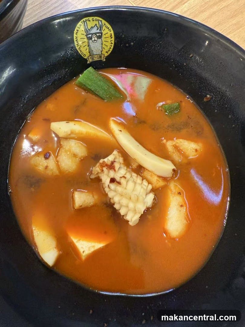 Spicy Soup with Seafood and Vegetables