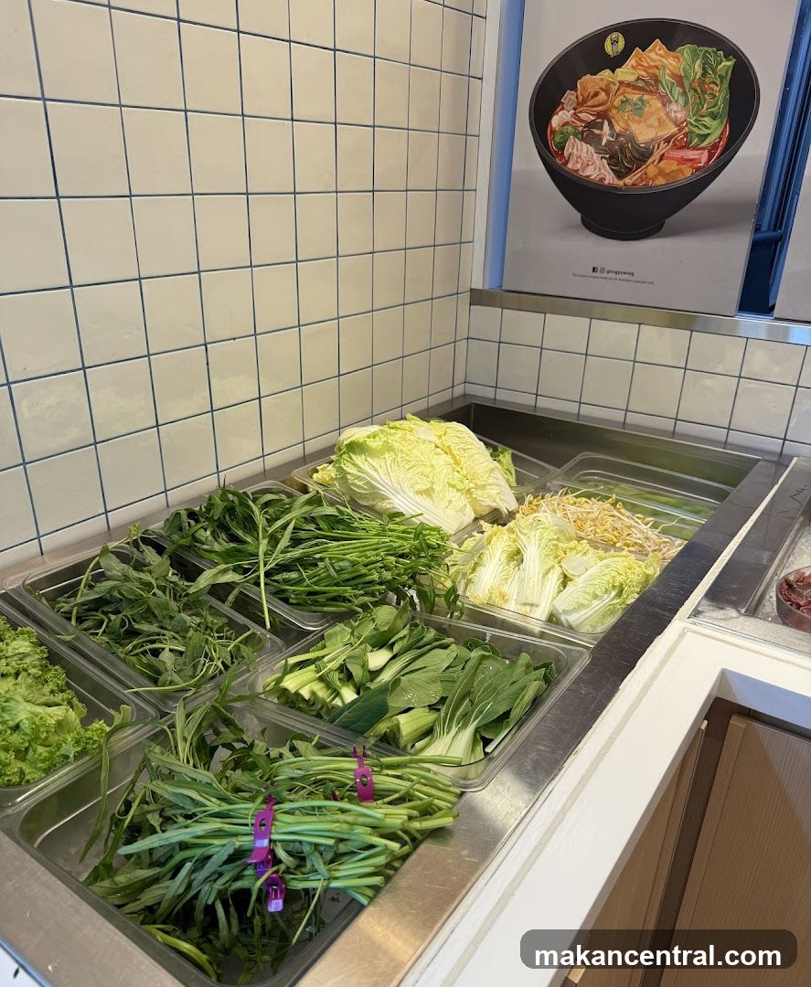 Fresh Vegetables Display