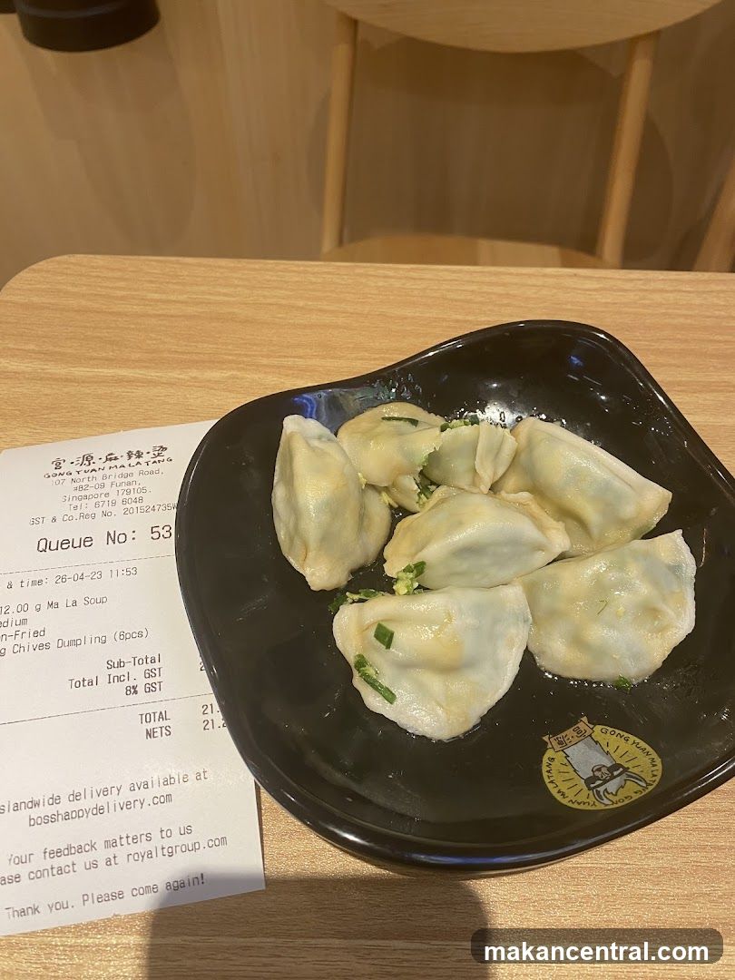 Dumplings and Receipt