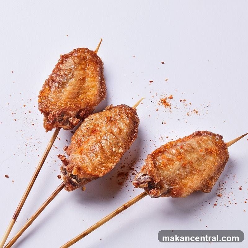 Chicken Wings on Skewers