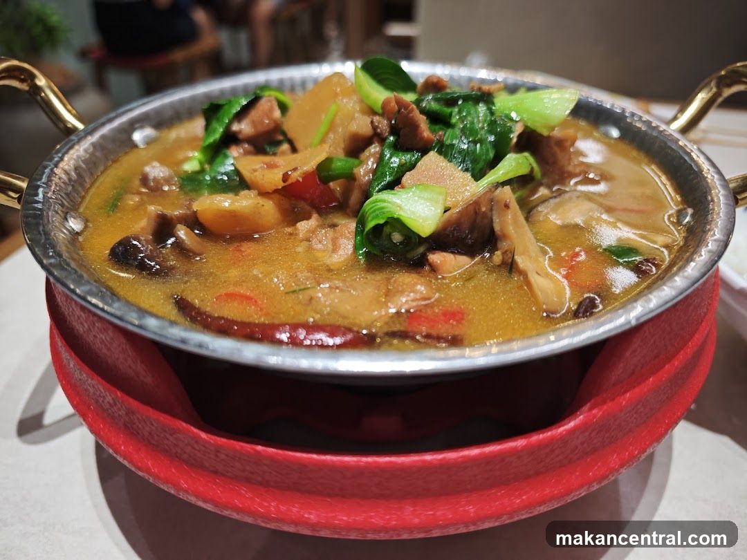 Spicy Stew with Bok Choy and Mushrooms